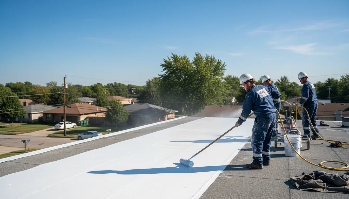 Commercial roof coating in Bone Gap, IL near me